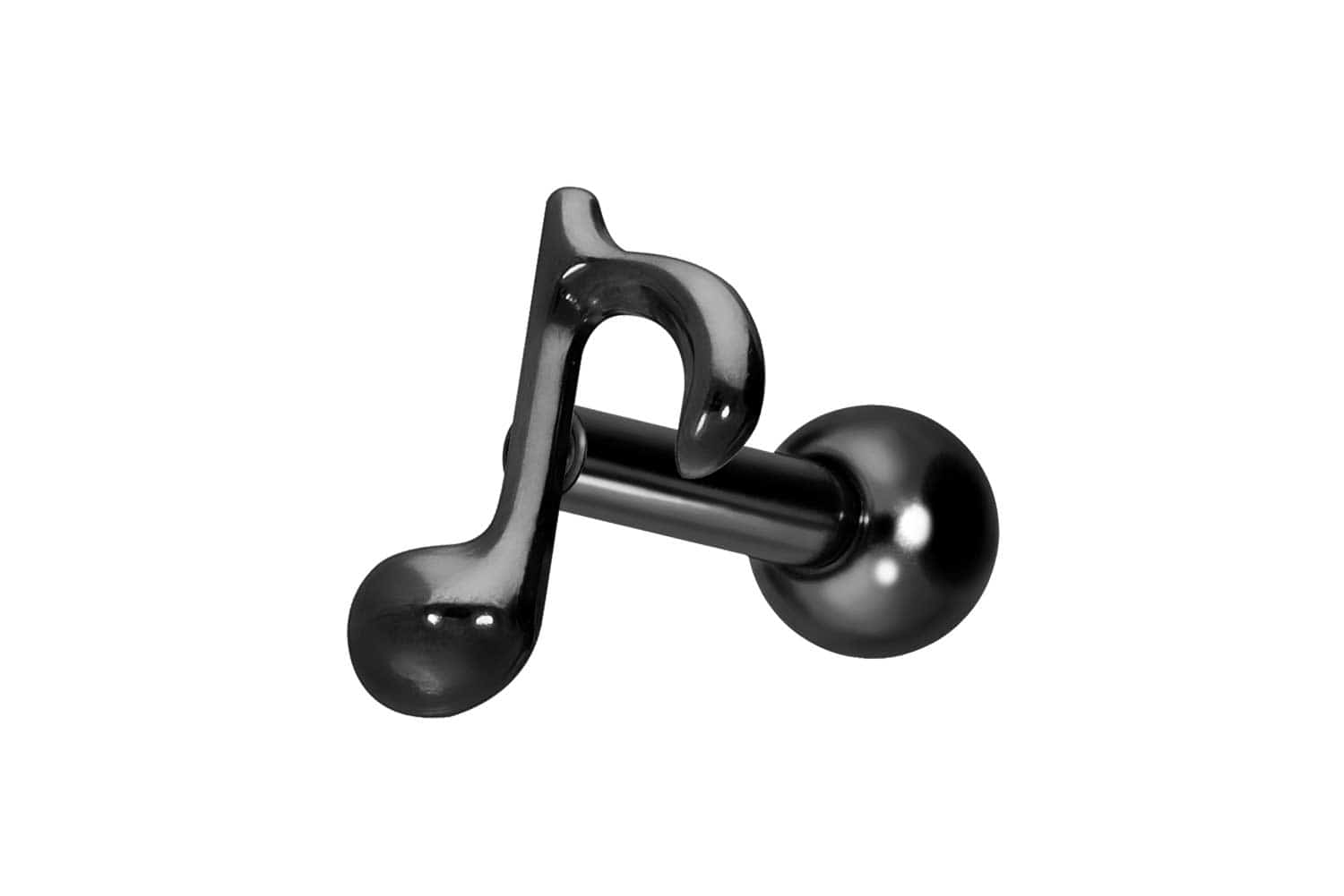 Titan Ohrpiercing mit Innengewinde ACHTELNOTE